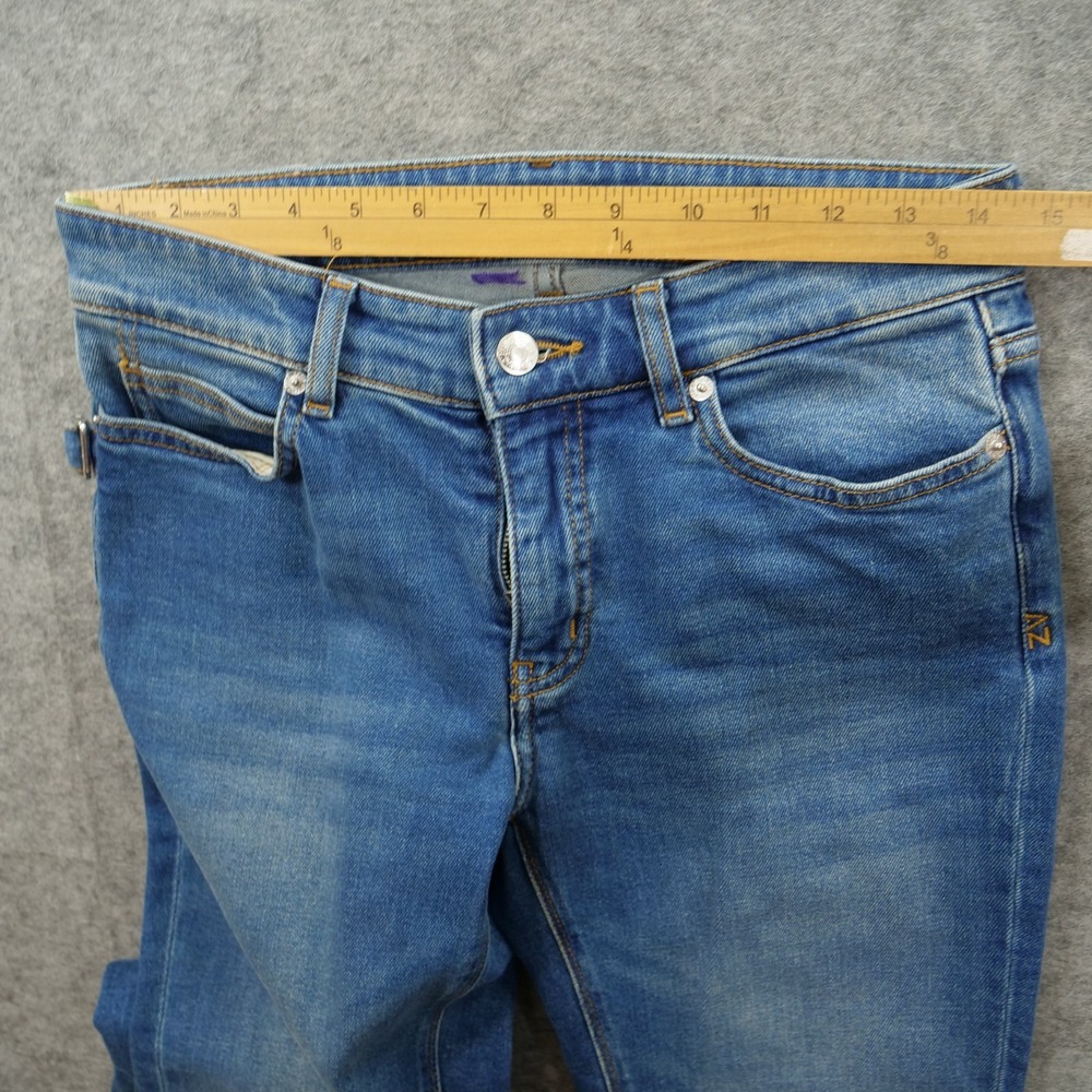Zadig & Voltaire Jeans Womens 26 Blue Eclipse Slim Straight Mid Rise Denim - Picture 9 of 12
